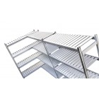 High Density Aluminium Shelving System With Polyethylene Slats