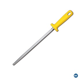 Chrome Plated Sharpening Steel Yellow