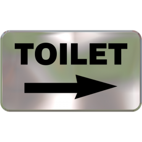 Wall Sign - Toilet (Right Side)