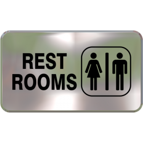 Wall Sign - Restrooms