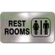 Wall Sign - Restrooms